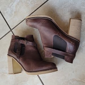 TopShop Leather Booties